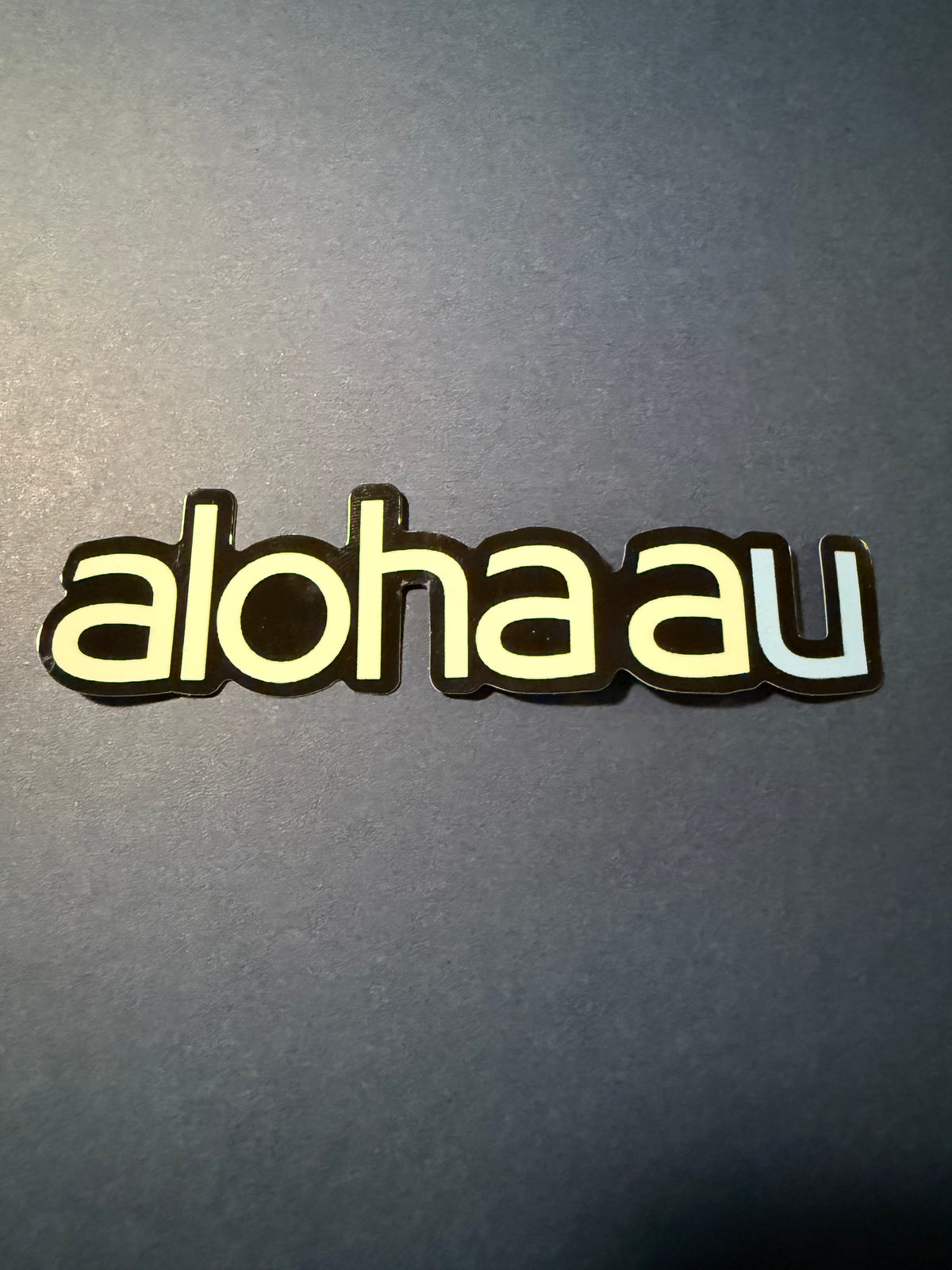 Sticker - WHT ALOHA AU